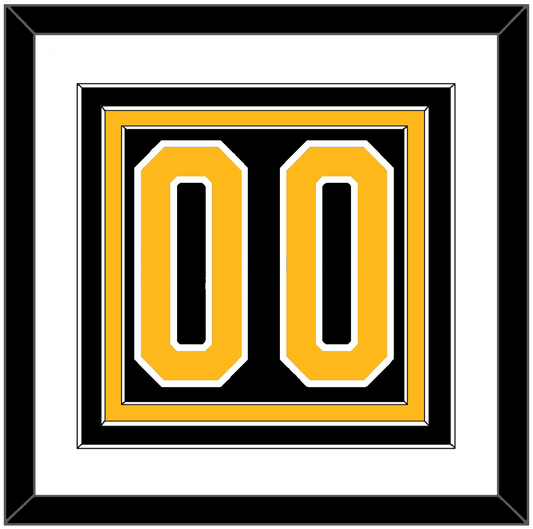 Pittsburgh Number (Back) - Road Black (1980-1981) - Premier Tier 1