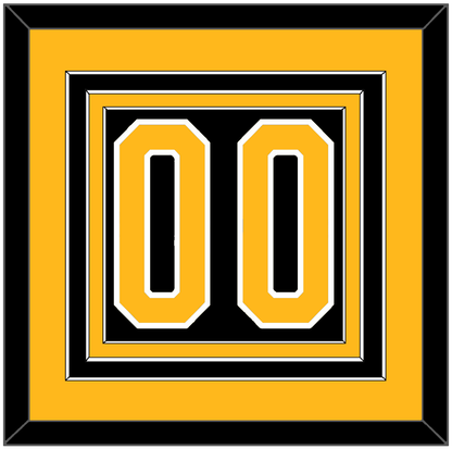 Pittsburgh Number (Back) - Road Black (1980-1981) - Premier Tier 3