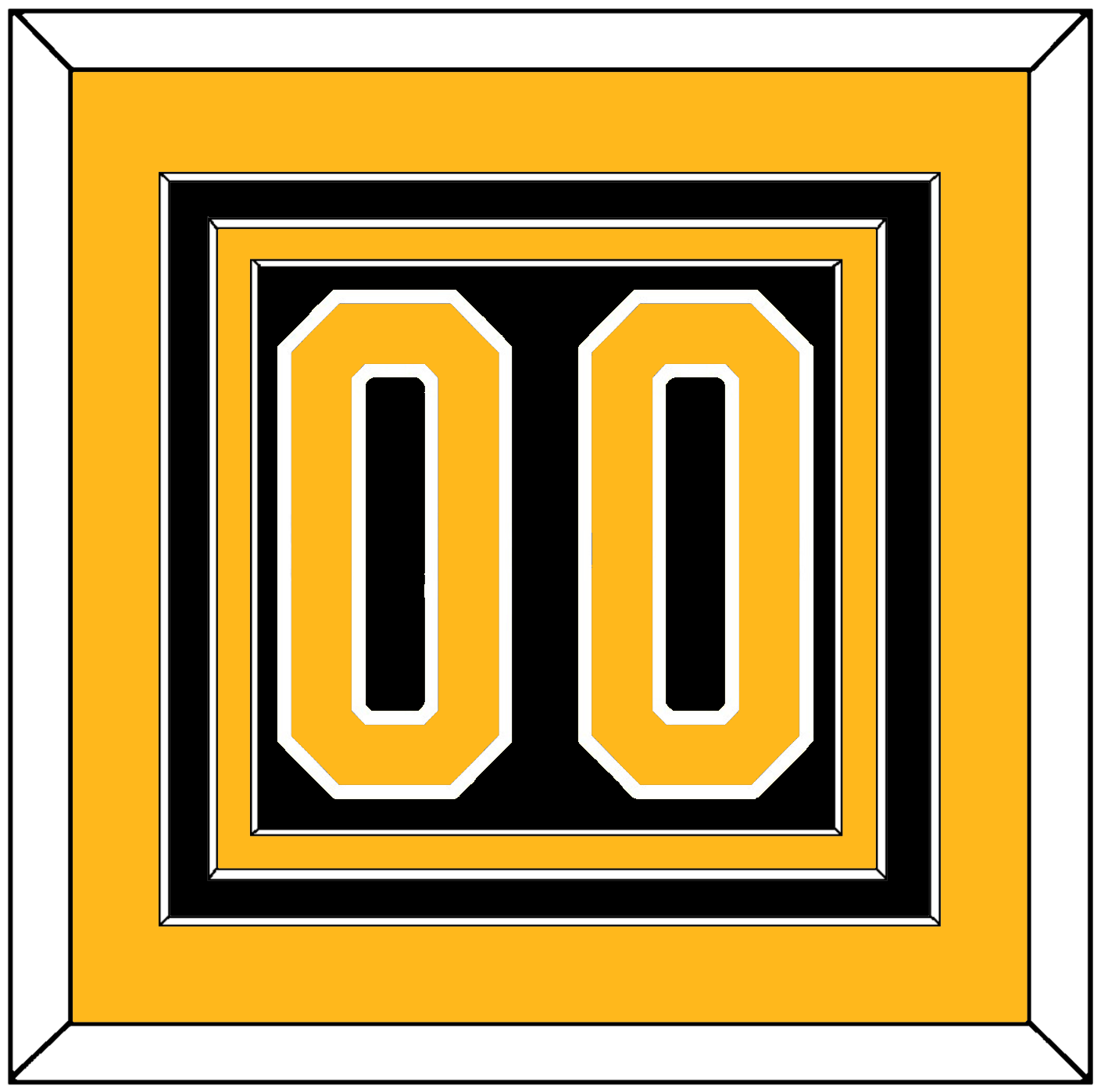 Pittsburgh Number (Back) - Road Black (1980-1981) - Premier Tier 3