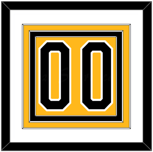 Pittsburgh Number (Back) - Alternate Gold (1980-1981) - Premier Tier 1