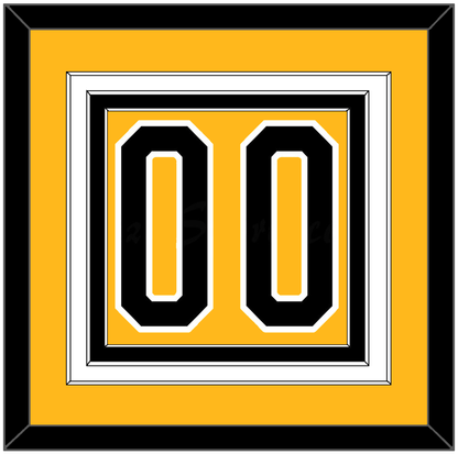 Pittsburgh Number (Back) - Alternate Gold (1980-1981) - Premier Tier 2