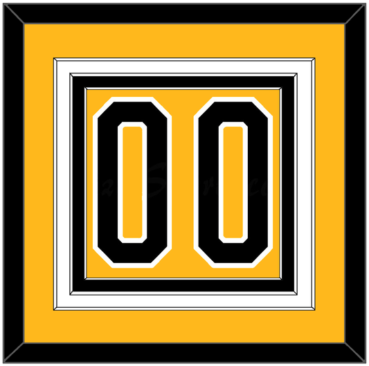 Pittsburgh Number (Back) - Alternate Gold (1980-1981) - Premier Tier 2