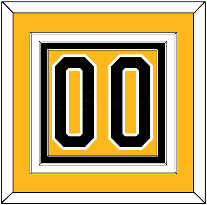 Pittsburgh Number (Back) - Alternate Gold (1980-1981) - Premier Tier 2