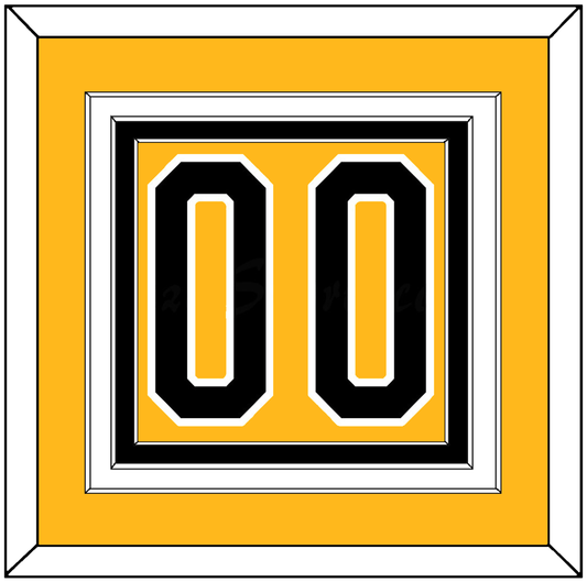 Pittsburgh Number (Back) - Alternate Gold (1980-1981) - Premier Tier 2