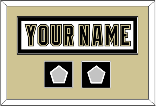 Pittsburgh Nameplate & 2 Stanley Cup Finals Patches - Road White (2007-2016) - Essential Tier 2