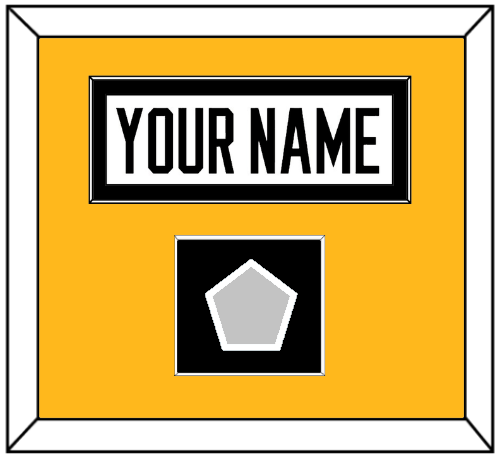 Pittsburgh Nameplate & Stanley Cup Finals Patch - Home White (1988-1992) - Essential Tier 2