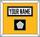 Pittsburgh Nameplate & Stanley Cup Finals Patch - Home White (1988-1992) - Single Mat 2