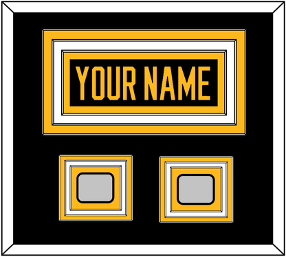 Pittsburgh Nameplate & 2 Stanley Cup Champions Patches - Road Black (1988-1992) - Premier Tier 2