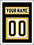 Pittsburgh Nameplate & Number (Back) - Home White (1980-1981) - Double Mat 2