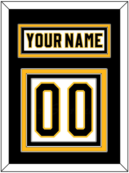 Pittsburgh Nameplate & Number (Back) - Home White (1980-1981) - Premier Tier 2