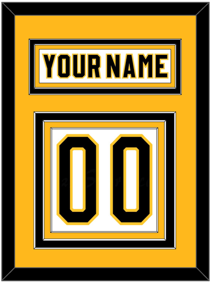 Pittsburgh Nameplate & Number (Back) - Home White (1980-1981) - Premier Tier 3