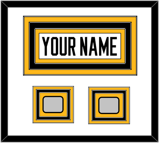 Pittsburgh Nameplate & 2 Stanley Cup Finals Patches - Home White (1988-1992) - Premier Tier 1
