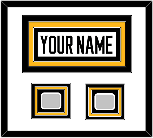 Pittsburgh Nameplate & 2 Stanley Cup Champions Patches - Home White (1988-1992) - Premier Tier 2