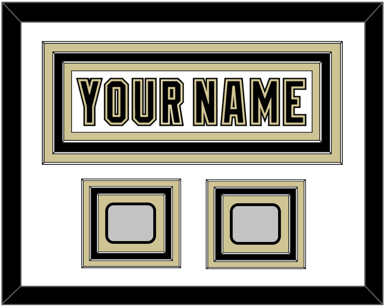 Pittsburgh Nameplate & 2 Stanley Cup Finals Patches - Road White (2007-2016) - Premier Tier 1