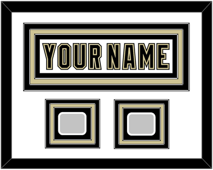 Pittsburgh Nameplate & 2 Stanley Cup Finals Patches - Road White (2007-2016) - Premier Tier 2