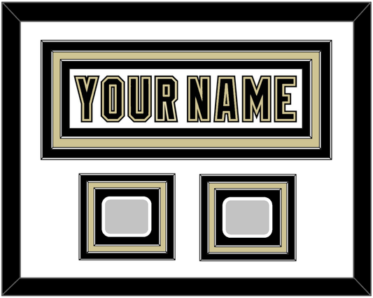 Pittsburgh Nameplate & 2 Stanley Cup Finals Patches - Road White (2007-2016) - Premier Tier 2