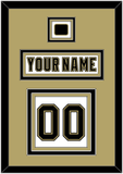 Pittsburgh Nameplate, Number (Back) & Logo Patch - White Jersey (2002-2007) - Triple Mat 3
