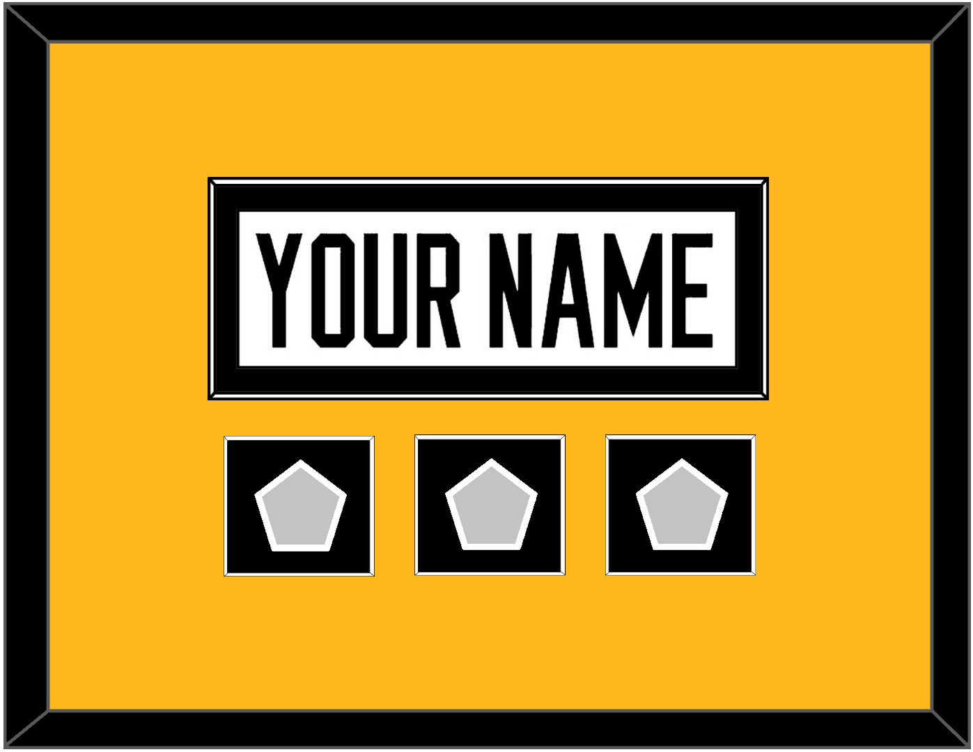 Pittsburgh Nameplate & 2009, 2016 & 2017 Stanley Cup Finals Patches - Road White - Essential Tier 2