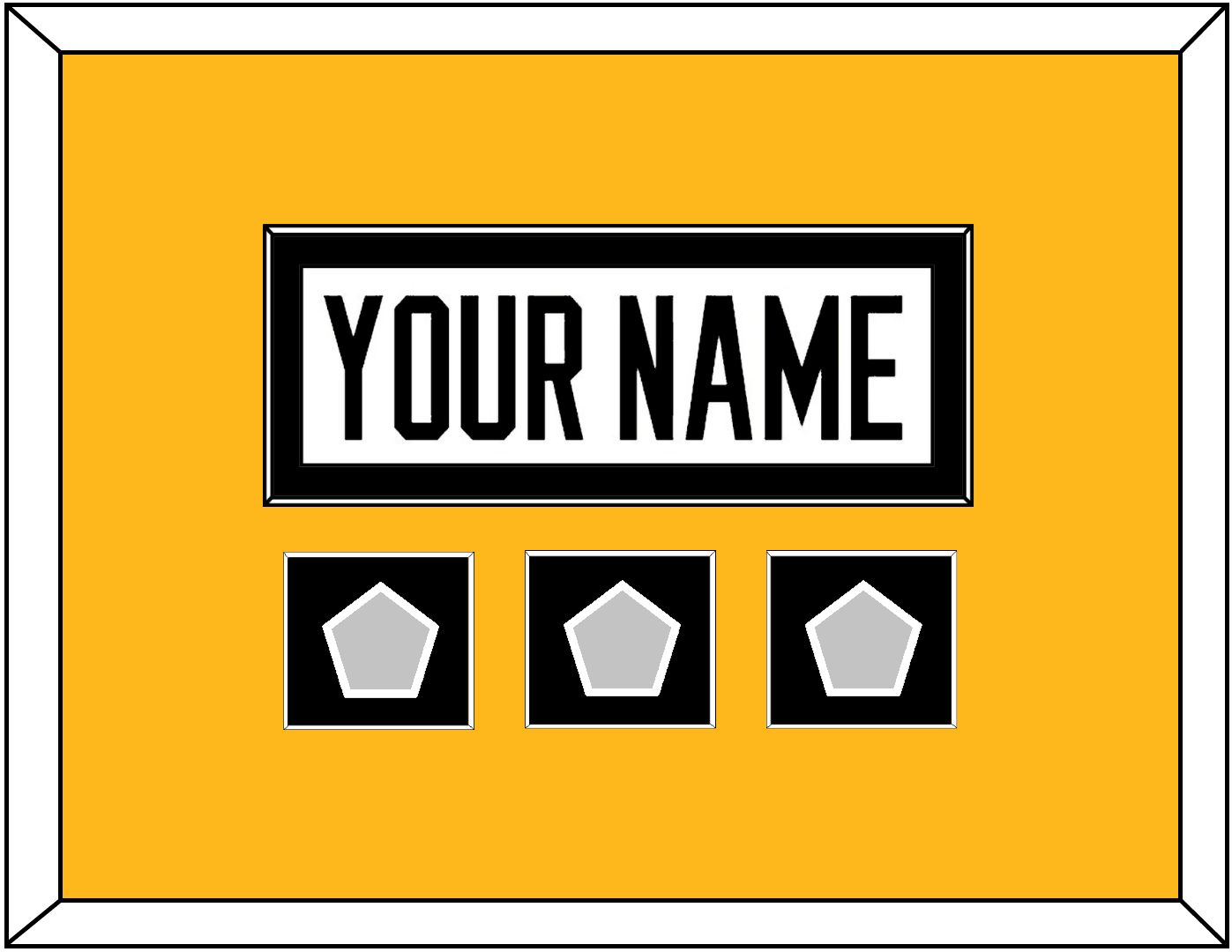 Pittsburgh Nameplate & 2009, 2016 & 2017 Stanley Cup Finals Patches - Road White - Essential Tier 2