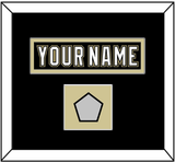 Pittsburgh Nameplate & Stanley Cup Finals Patch - Home Black (2007-2016) - Single Mat 2
