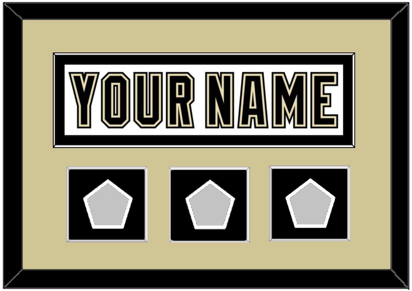 Pittsburgh Nameplate & 2009, 2016 & 2017 Stanley Cup Champions Patches - Road White (2007-2016) - Essential Tier 2