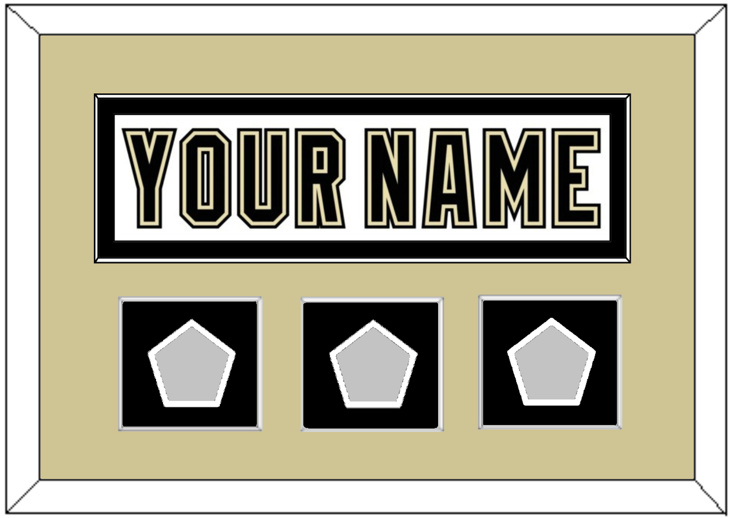 Pittsburgh Nameplate & 2009, 2016 & 2017 Stanley Cup Champions Patches - Road White (2007-2016) - Essential Tier 2