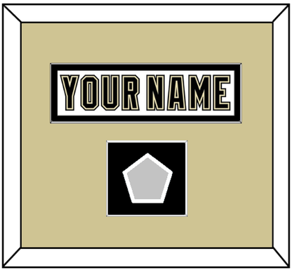 Pittsburgh Nameplate & Stanley Cup Finals Patch - Road White (2007-2016) - Essential Tier 2