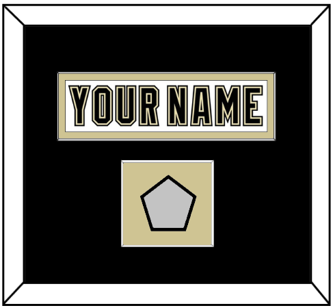 Pittsburgh Nameplate & Stanley Cup Finals Patch - Road White (2007-2016) - Single Mat 3