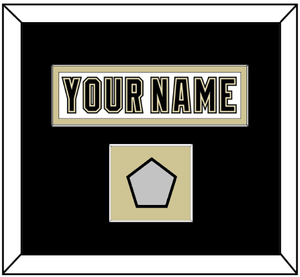 Pittsburgh Nameplate & Stanley Cup Champions Patch - Road White (2007-2016) - Single Mat 3