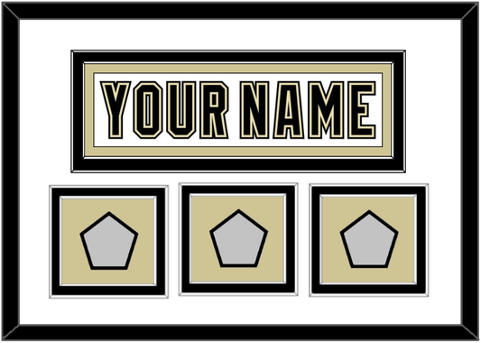 Pittsburgh Nameplate & 2009, 2016 & 2017 Stanley Cup Finals Patches - Road White (2007-2016) - Signature Tier 1