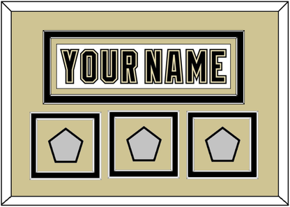 Pittsburgh Nameplate & 2009, 2016 & 2017 Stanley Cup Finals Patches - Road White (2007-2016) - Signature Tier 3