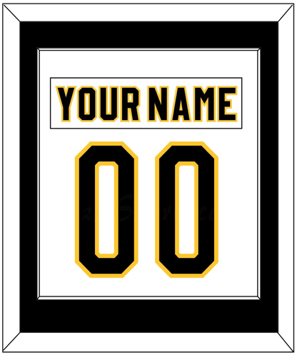 Pittsburgh Nameplate & Number (Back) Combined - Home White (1980-1981) - Essential Tier 1
