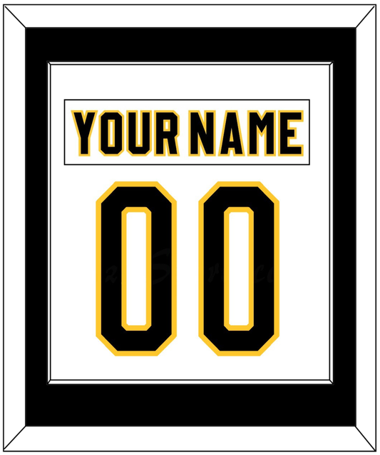 Pittsburgh Nameplate & Number (Back) Combined - Home White (1980-1981) - Essential Tier 1