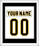 Pittsburgh Nameplate & Number (Back) Combined - Home White (1980-1981) - Single Mat 1