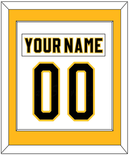 Pittsburgh Nameplate & Number (Back) Combined - Home White (1980-1981) - Essential Tier 2