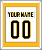 Pittsburgh Nameplate & Number (Back) Combined - Home White (1980-1981) - Single Mat 2