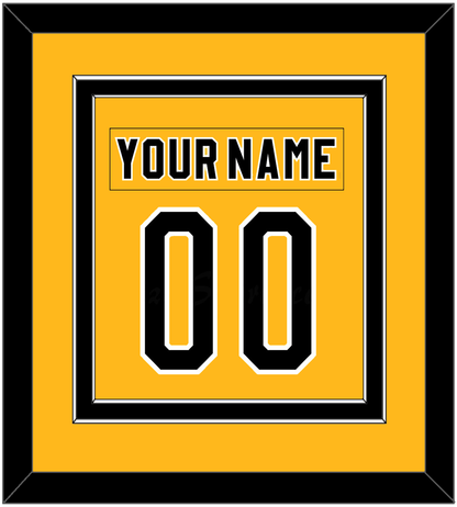Pittsburgh Nameplate & Number (Back) Combined - Alternate Gold (1980-1981) - Signature Tier 2