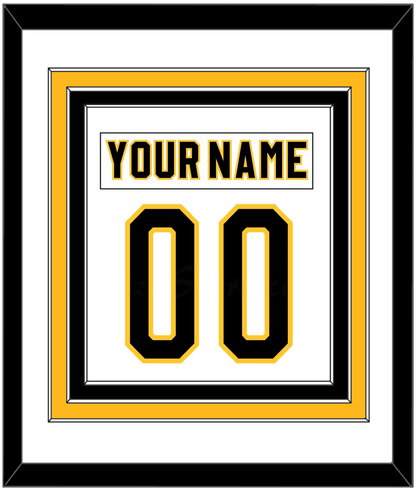 Pittsburgh Nameplate & Number (Back) Combined - Home White (1980-1981) - Premier Tier 1