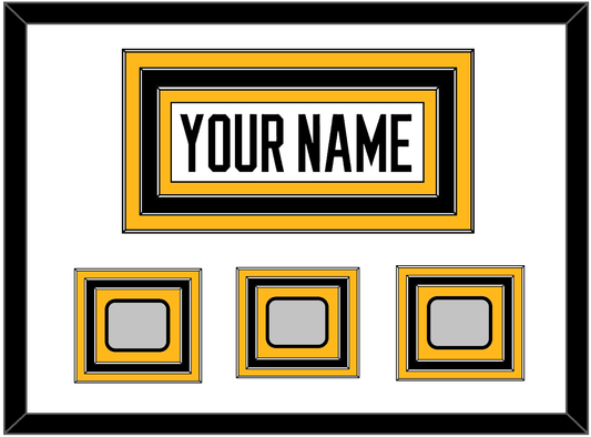 Pittsburgh Nameplate & 2009, 2016 & 2017 Stanley Cup Champions Patches - Road White - Premier Tier 1