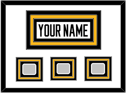 Pittsburgh Nameplate & 2009, 2016 & 2017 Stanley Cup Champions Patches - Road White - Premier Tier 2