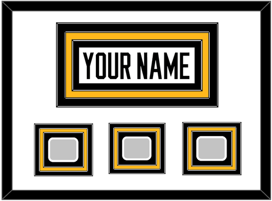 Pittsburgh Nameplate & 2009, 2016 & 2017 Stanley Cup Finals Patches - Road White - Premier Tier 2