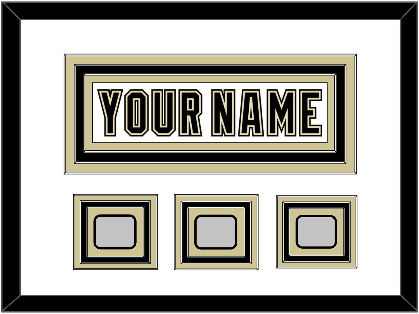 Pittsburgh Nameplate & 2009, 2016 & 2017 Stanley Cup Finals Patches - Road White (2007-2016) - Premier Tier 1