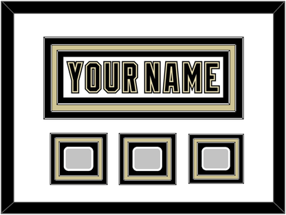 Pittsburgh Nameplate & 2009, 2016 & 2017 Stanley Cup Champions Patches - Road White (2007-2016) - Premier Tier 2