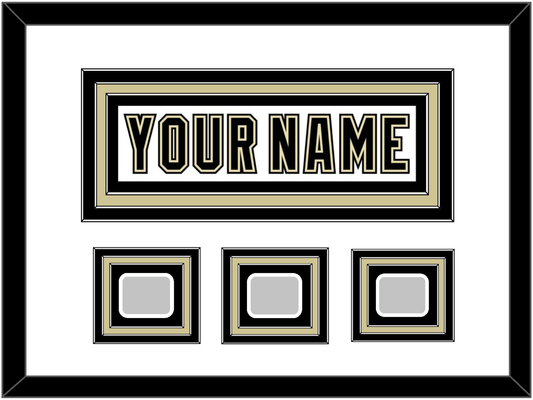 Pittsburgh Nameplate & 2009, 2016 & 2017 Stanley Cup Finals Patches - Road White (2007-2016) - Premier Tier 2