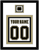 Pittsburgh Nameplate & Number (Back) Combined, With A Logo Patch - White Jersey (2002-2007) - Triple Mat 1