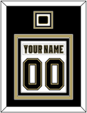 Pittsburgh Nameplate & Number (Back) Combined, With A Logo Patch - White Jersey (2002-2007) - Triple Mat 2