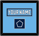 Pittsburgh Nameplate & 2008 Winter Classic Patch - Powder Blue Jersey - Single Mat 2