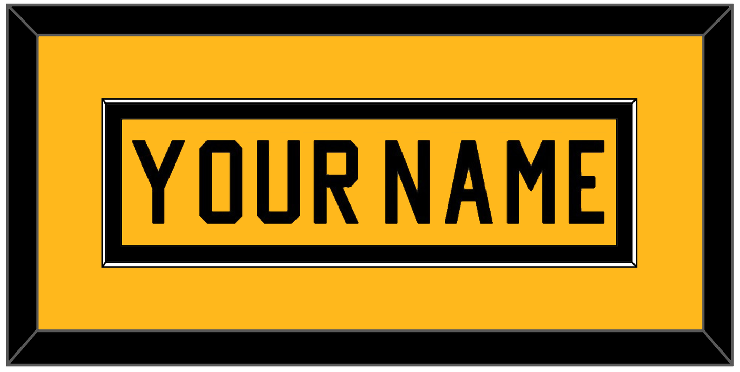 Pittsburgh Nameplate - Alternate Gold (1981-1983) - Essential Tier 2