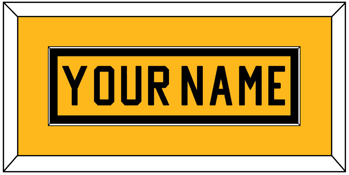 Pittsburgh Nameplate - Alternate Gold (1981-1983) - Essential Tier 2