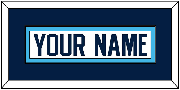 Pittsburgh Nameplate - Home White (1970-1972) - Single Mat 2